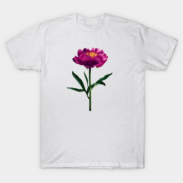 Peonies print T-Shirt by mikhalova_julia